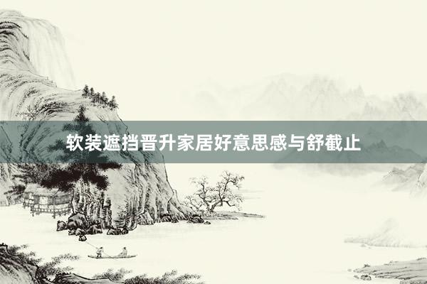 软装遮挡晋升家居好意思感与舒截止
